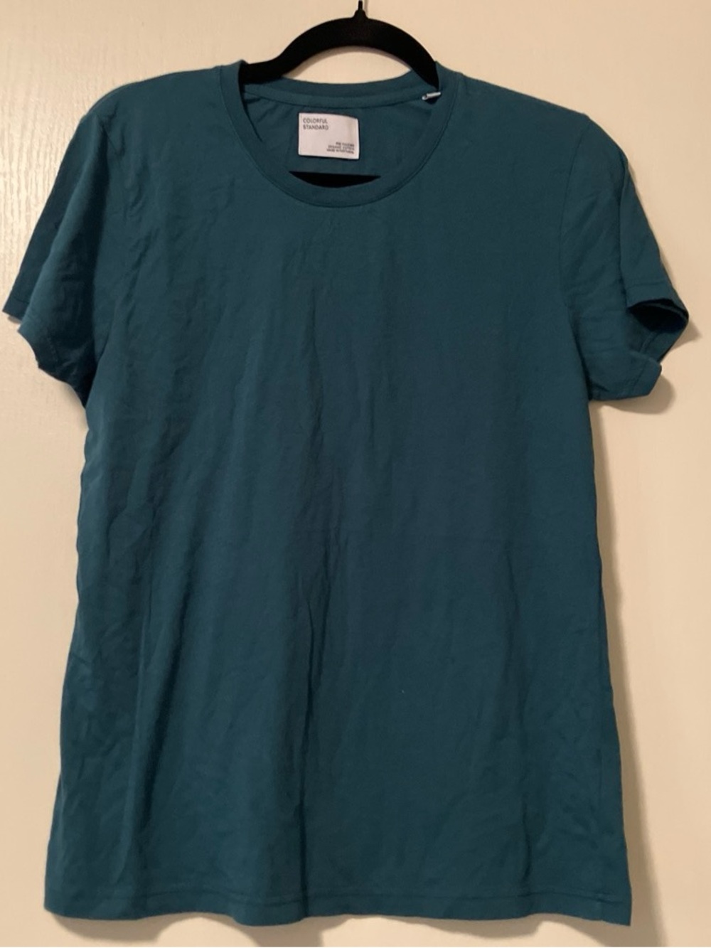 Colorful Standard ocean men’s Teal Short-Sleeve leisure Crewneck Tee